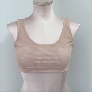 Underbares Mesh U Bra Size Small Beige Cream Tan Comfort No Underwire Lounge